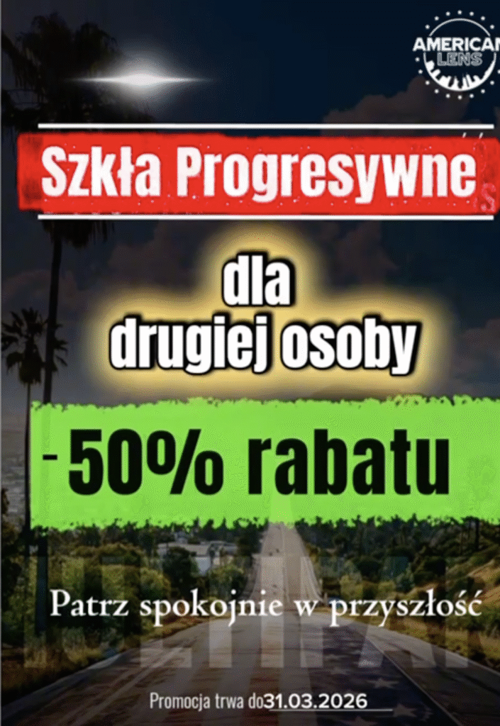 MEGA PROMOCJA na szkła progresywne w Tris Optyk!